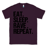 Plum eat sleep rave repeat Classic Tee - artisFamous