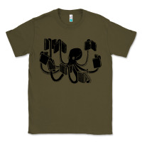 Army Green Octopus Classic Tee - artisFamous