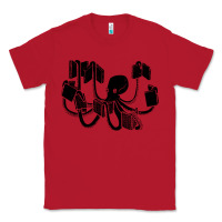 Red Octopus Classic Tee - artisFamous