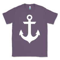 Lavender preppy nautical anchor Classic Tee - artisFamous