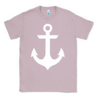 Lilac preppy nautical anchor Classic Tee - artisFamous