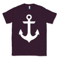 Plum preppy nautical anchor Classic Tee - artisFamous