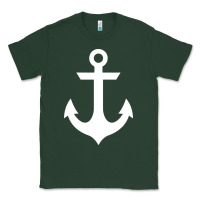 Sports Green preppy nautical anchor Classic Tee - artisFamous