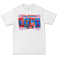 White american mini Premium Tee - CowhideDigitalArt