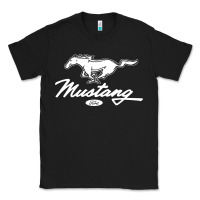 Black mustang pony script Classic Tee - artisFamous