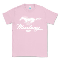 Bubblegum Pink mustang pony script Classic Tee - artisFamous