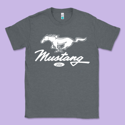 Mustang Pony Script Classic Tee Designed By Artisfamous
