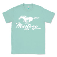 Seafoam mustang pony script Classic Tee - artisFamous