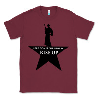 Burgundy here comes the general rise up Classic Tee - artisFamous