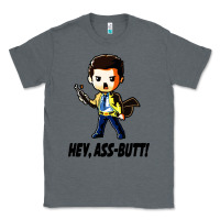 Charcoal Heather hey, ass butt Classic Tee - artisFamous