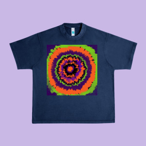 Halloween Tie  Dye Pattern Urban Heavy Tee Designed By Ranaportraitstore