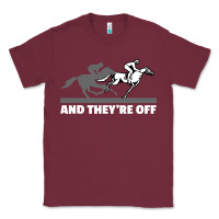 Burgundy horse racing Classic Tee - artisFamous