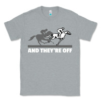 Heather Grey horse racing Classic Tee - artisFamous