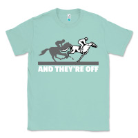 Seafoam horse racing Classic Tee - artisFamous
