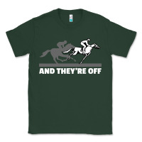 Sports Green horse racing Classic Tee - artisFamous