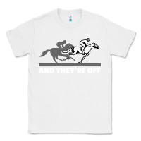 White horse racing Classic Tee - artisFamous
