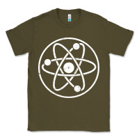 Army Green Atomic Atom Symbol Classic Tee - artisFamous