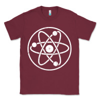 Burgundy Atomic Atom Symbol Classic Tee - artisFamous