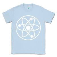 Dusty Blue Atomic Atom Symbol Classic Tee - artisFamous