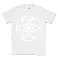 White Atomic Atom Symbol Classic Tee - artisFamous