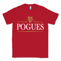 Red The Pogues 1982 Classic Tee - artisFamous