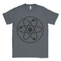 Charcoal Heather Atomic Atom Symbol Classic Tee - artisFamous