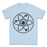 Dusty Blue Atomic Atom Symbol Classic Tee - artisFamous