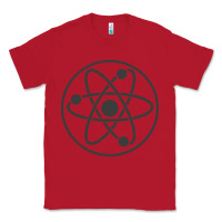 Red Atomic Atom Symbol Classic Tee - artisFamous