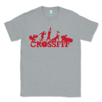 Heather Grey crossfit gym Classic Tee - artisFamous