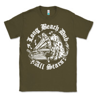 Army Green Long Beach Dub All STars Classic Tee - artisFamous