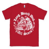 Red Long Beach Dub All STars Classic Tee - artisFamous