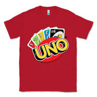 Red uno funny game Classic Tee - artisFamous