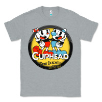 Heather Grey Cuphead Classic Tee - artisFamous