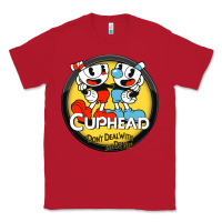 Red Cuphead Classic Tee - artisFamous