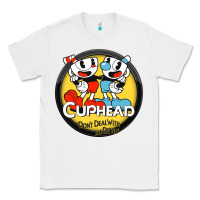 White Cuphead Classic Tee - artisFamous