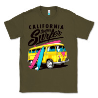 Army Green california super surf Classic Tee - artisFamous