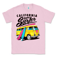 Bubblegum Pink california super surf Classic Tee - artisFamous