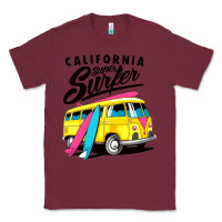 Burgundy california super surf Classic Tee - artisFamous
