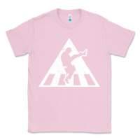Bubblegum Pink The Ministry of Silly Walks Distressed Classic Tee - artisFamous