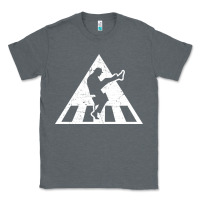 Charcoal Heather The Ministry of Silly Walks Distressed Classic Tee - artisFamous