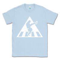 Dusty Blue The Ministry of Silly Walks Distressed Classic Tee - artisFamous
