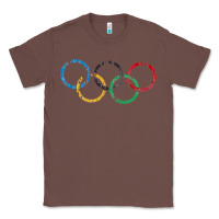 Chestnut OLYMPIC RINGS Classic Tee - artisFamous