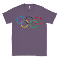 Lavender OLYMPIC RINGS Classic Tee - artisFamous