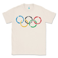 Natural OLYMPIC RINGS Classic Tee - artisFamous