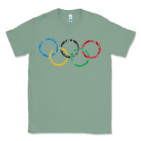 Sage OLYMPIC RINGS Classic Tee - artisFamous