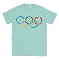 Seafoam OLYMPIC RINGS Classic Tee - artisFamous
