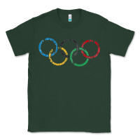 Sports Green OLYMPIC RINGS Classic Tee - artisFamous