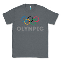 Charcoal Heather OLYMPIC RINGS Classic Tee - artisFamous