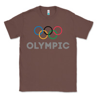 Chestnut OLYMPIC RINGS Classic Tee - artisFamous