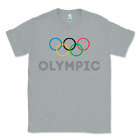 Heather Grey OLYMPIC RINGS Classic Tee - artisFamous